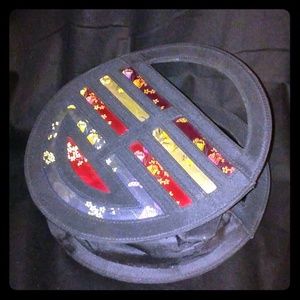 Round Handbag w/ Oriental Design by Nolita